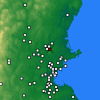 Nearby Forecast Locations - North Andover - Carte