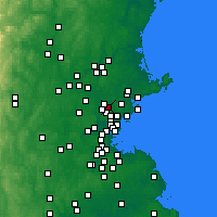 Nearby Forecast Locations - Wakefield - Carte