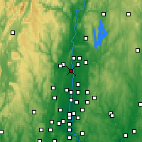 Nearby Forecast Locations - West Springfield - Carte