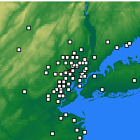 Nearby Forecast Locations - Nutley - Carte