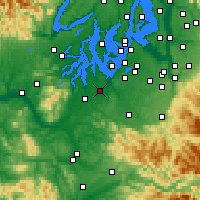 Nearby Forecast Locations - Lacey - Carte