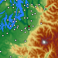 Nearby Forecast Locations - Sumner - Carte
