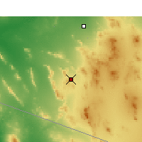 Nearby Forecast Locations - Ajo - Carte