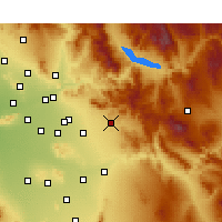 Nearby Forecast Locations - Apache Junction - Carte