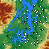 Nearby Forecast Locations - Bremerton - Carte