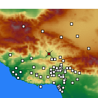 Nearby Forecast Locations - Castaic - Carte