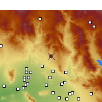 Nearby Forecast Locations - Cave Creek - Carte
