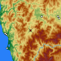 Nearby Forecast Locations - Cave Junction - Carte