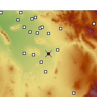Nearby Forecast Locations - Coolidge - Carte