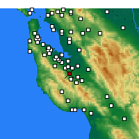 Nearby Forecast Locations - Cupertino - Carte