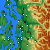 Nearby Forecast Locations - Everett - Carte