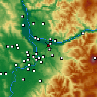 Nearby Forecast Locations - Fairview - Carte
