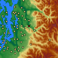 Nearby Forecast Locations - Fall City - Carte