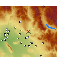 Nearby Forecast Locations - Fountain Hills - Carte
