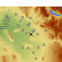 Nearby Forecast Locations - Gilbert - Carte