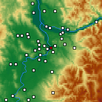 Nearby Forecast Locations - Gladstone - Carte