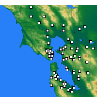 Nearby Forecast Locations - Greenbrae - Carte