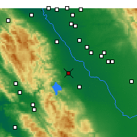 Nearby Forecast Locations - Gustine - Carte