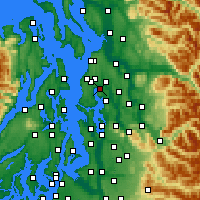 Nearby Forecast Locations - Kenmore - Carte