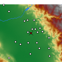 Nearby Forecast Locations - Kingsburg - Carte