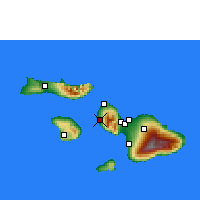 Nearby Forecast Locations - Lahaina - Carte