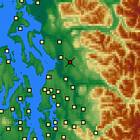 Nearby Forecast Locations - Lake Stevens - Carte