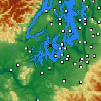 Nearby Forecast Locations - Lakebay - Carte