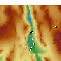 Nearby Forecast Locations - Laughlin - Carte