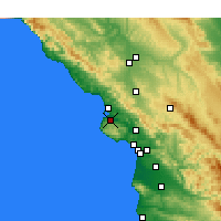 Nearby Forecast Locations - Los Osos - Carte