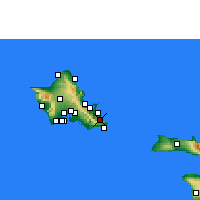 Nearby Forecast Locations - Waimanalo - Carte