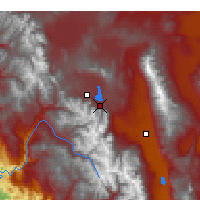 Nearby Forecast Locations - Mammoth Lakes - Carte