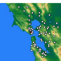 Nearby Forecast Locations - Mill Valley - Carte