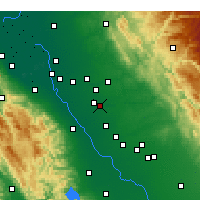 Nearby Forecast Locations - Modesto - Carte