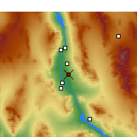 Nearby Forecast Locations - Mohave Valley - Carte