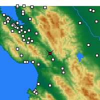 Nearby Forecast Locations - Morgan Hill - Carte