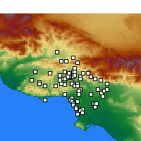 Nearby Forecast Locations - North Hills - Carte