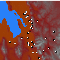Nearby Forecast Locations - North Salt Lake - Carte