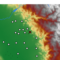 Nearby Forecast Locations - Orosi - Carte