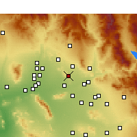 Nearby Forecast Locations - Paradise Valley - Carte