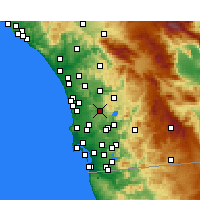 Nearby Forecast Locations - Poway - Carte
