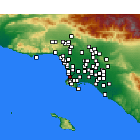 Nearby Forecast Locations - Redondo Beach - Carte