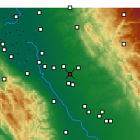 Nearby Forecast Locations - Riverbank - Carte