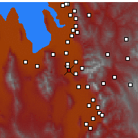 Nearby Forecast Locations - Riverton - Carte