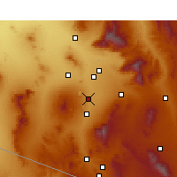 Nearby Forecast Locations - Sahuarita - Carte
