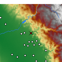 Nearby Forecast Locations - Sanger - Carte