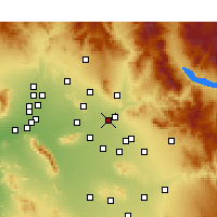 Nearby Forecast Locations - Scottsdale - Carte