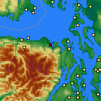 Nearby Forecast Locations - Sequim - Carte