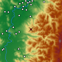Nearby Forecast Locations - Silverton - Carte