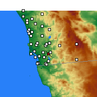 Nearby Forecast Locations - Spring Valley - Carte
