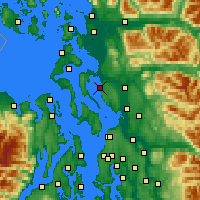 Nearby Forecast Locations - Stanwood - Carte